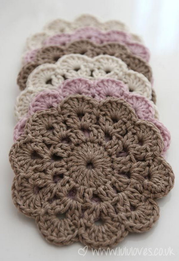Beautiful Crochet Coasters. Make a beautiful set of crochet coasters and add a homemade touch and save the environment. 