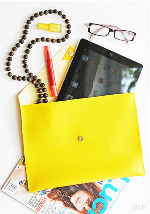 DIY Leather iPad Case. See how 