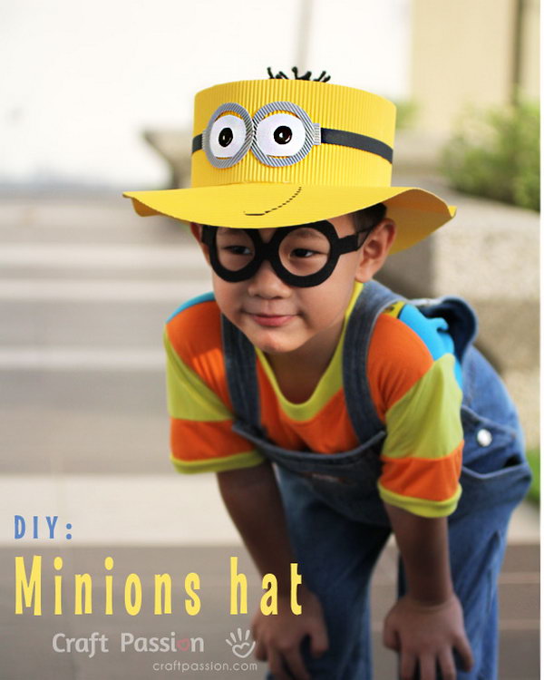 DIY Minions Hat. Get the steps 