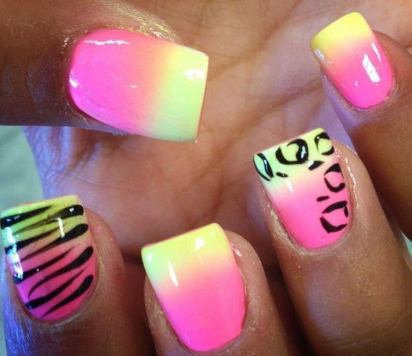 Pretty Neon Nail Art Designs for Your Inspiration 2022