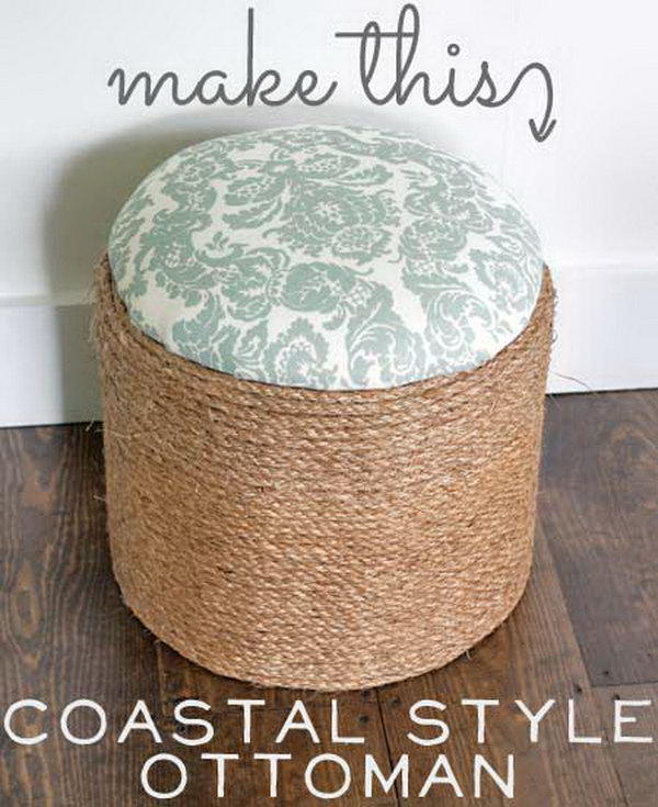 Coastal Style Ottoman. Get the full directions 