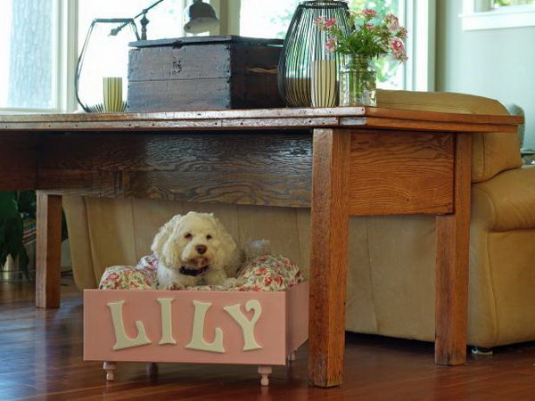 Turn An Old Dresser Drawer Into A Pet Bed. 
