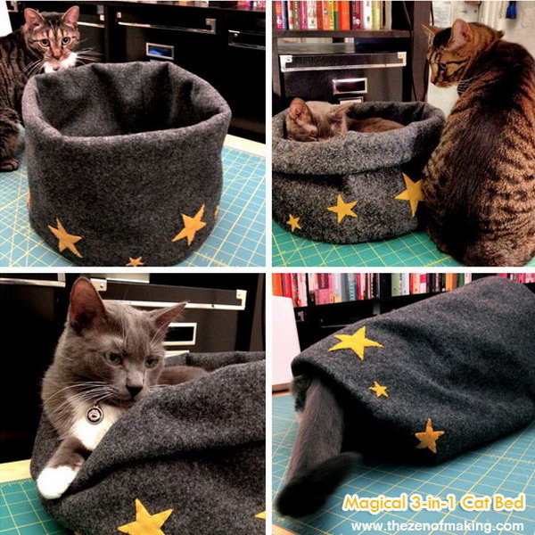 Magical 3 in 1 Cat Bed. 