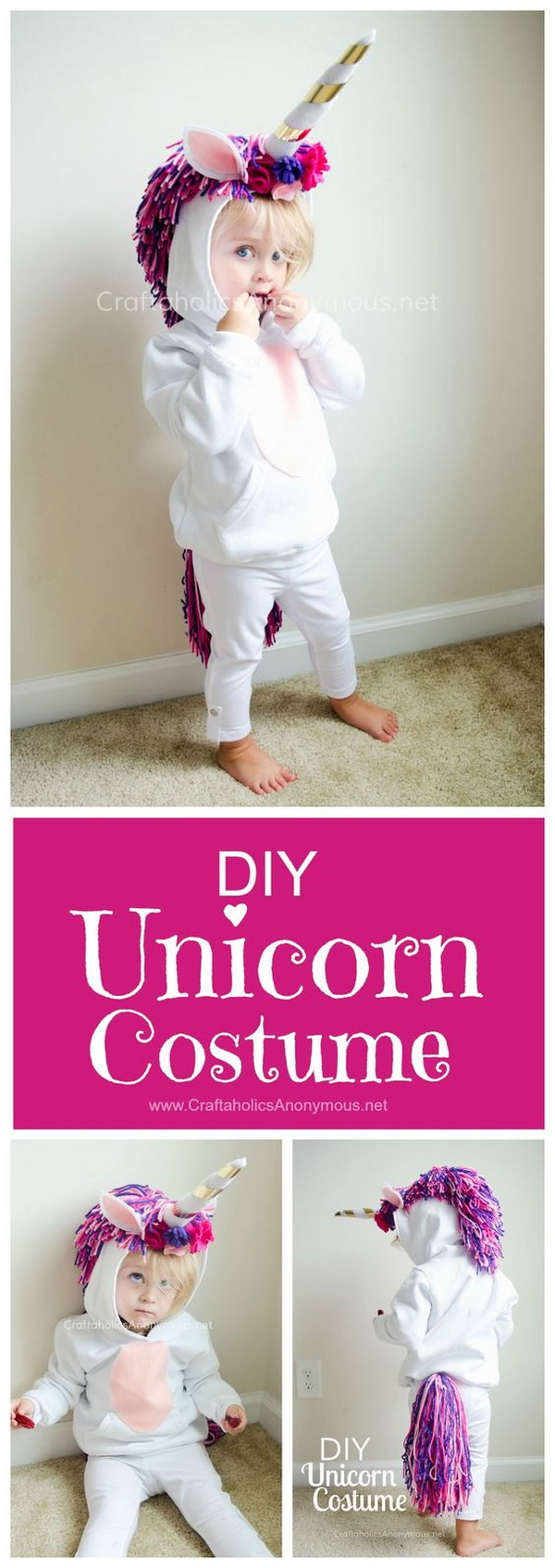 DIY Unicorn Costume for Kids. 