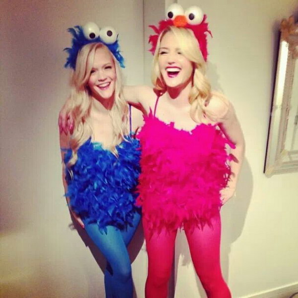 Cookie Monster & Elmo Costumes 