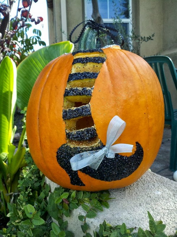 Witchy Carved Pumpkin. 