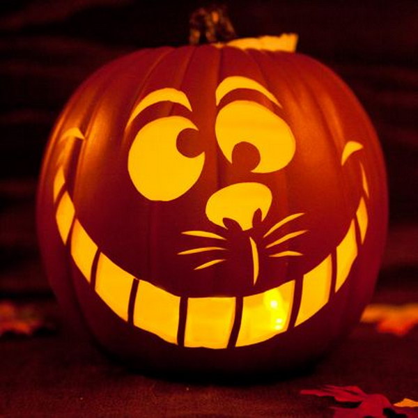 Cheshire Cat Pumpkin. 