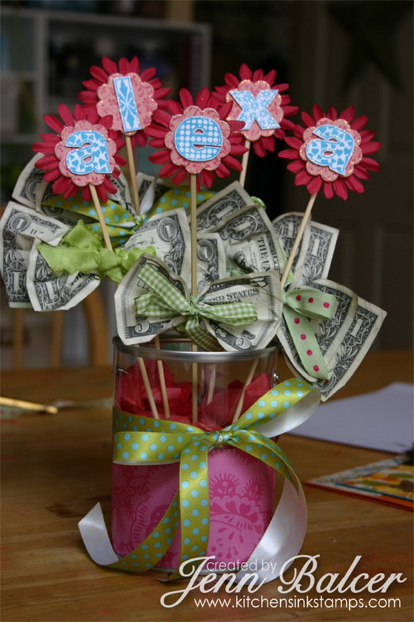 DIY Money Bouquet. 