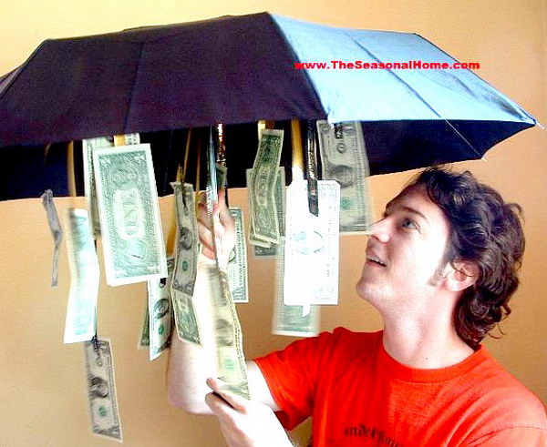 Rainy Day Cash Umbrella. 