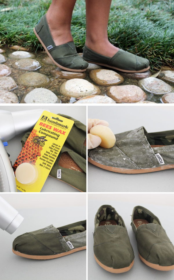Waterproof Your Shoes With Beeswax. 