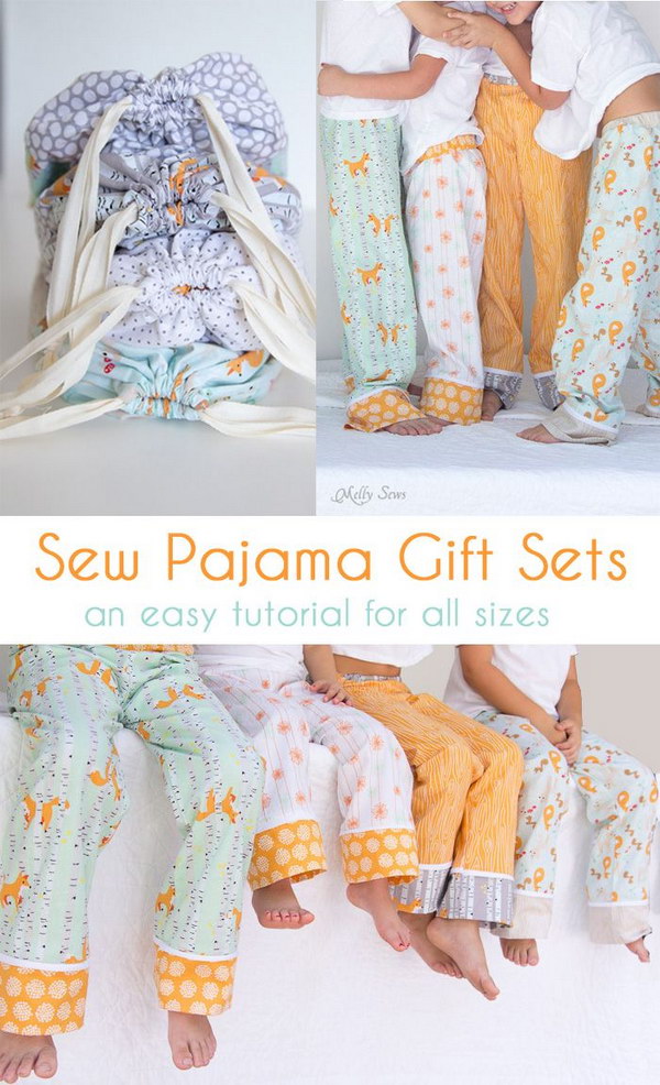 Sew Pajama Pants with Tutorial and Pattern. 