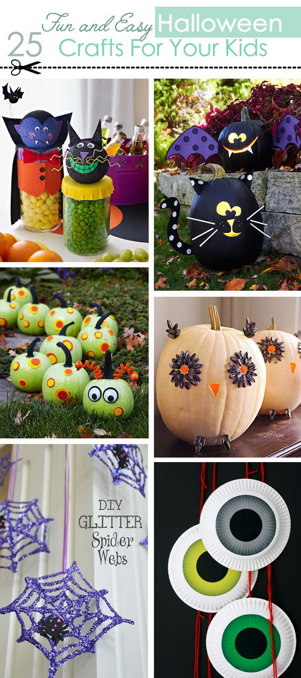 Fun and Easy Halloween Crafts For Your Kids! 