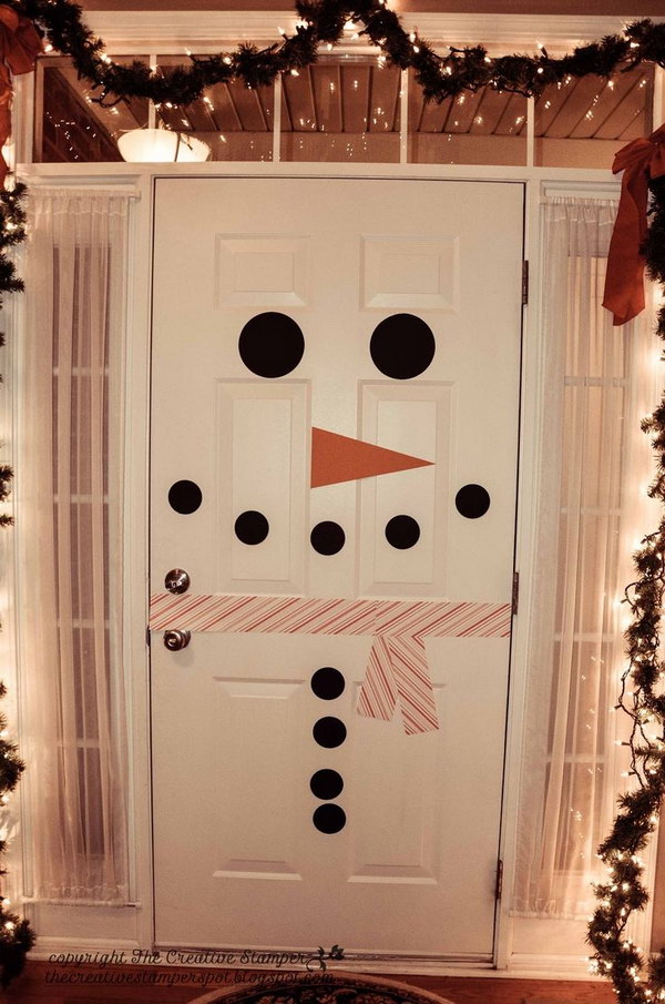 Snowman Door Decor 