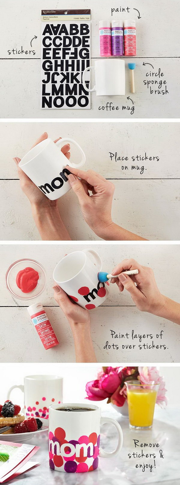 DIY Personalized Mugs. 