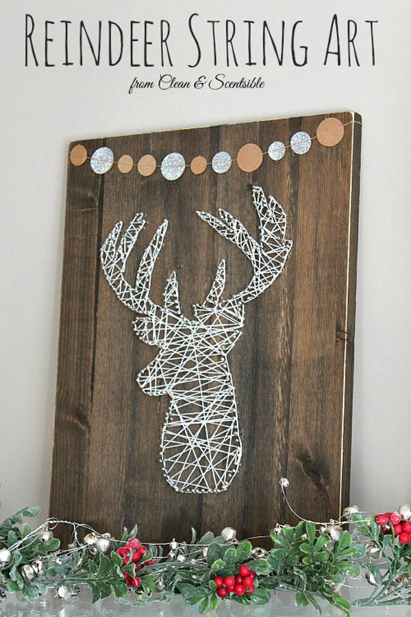 Deer Head String Art. 