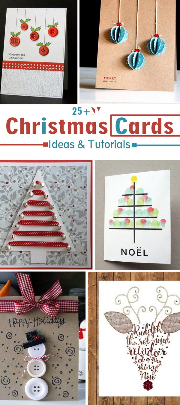 DIY Christmas Cards Ideas & Tutorials! 