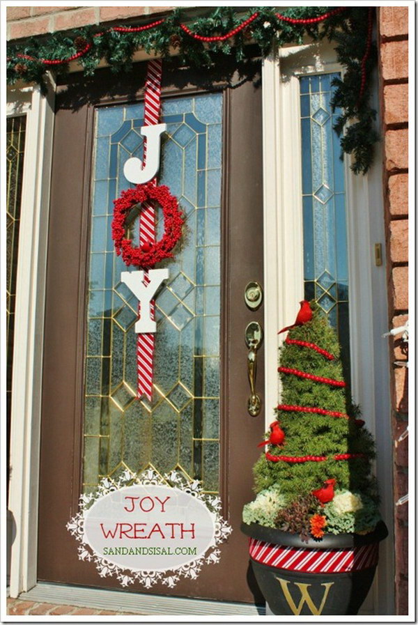 Joy Wreath on Your Door. 