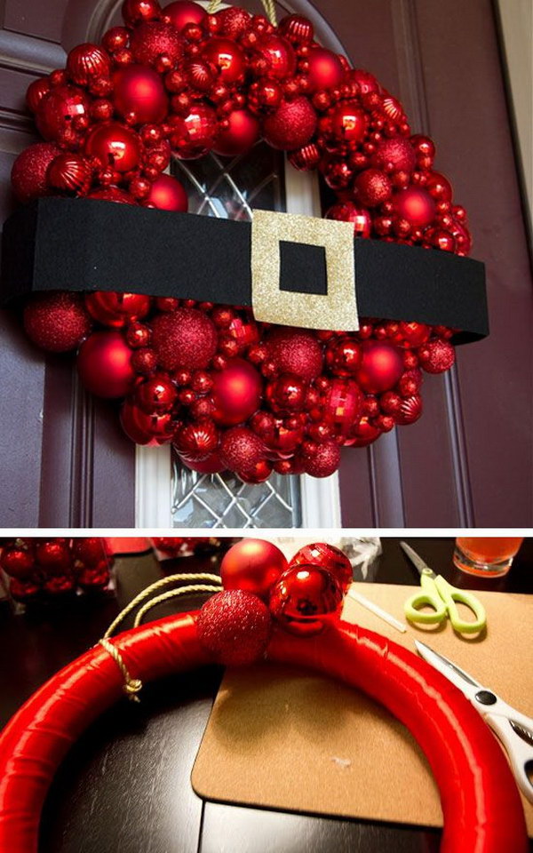 DIY Ornament Wreath. 