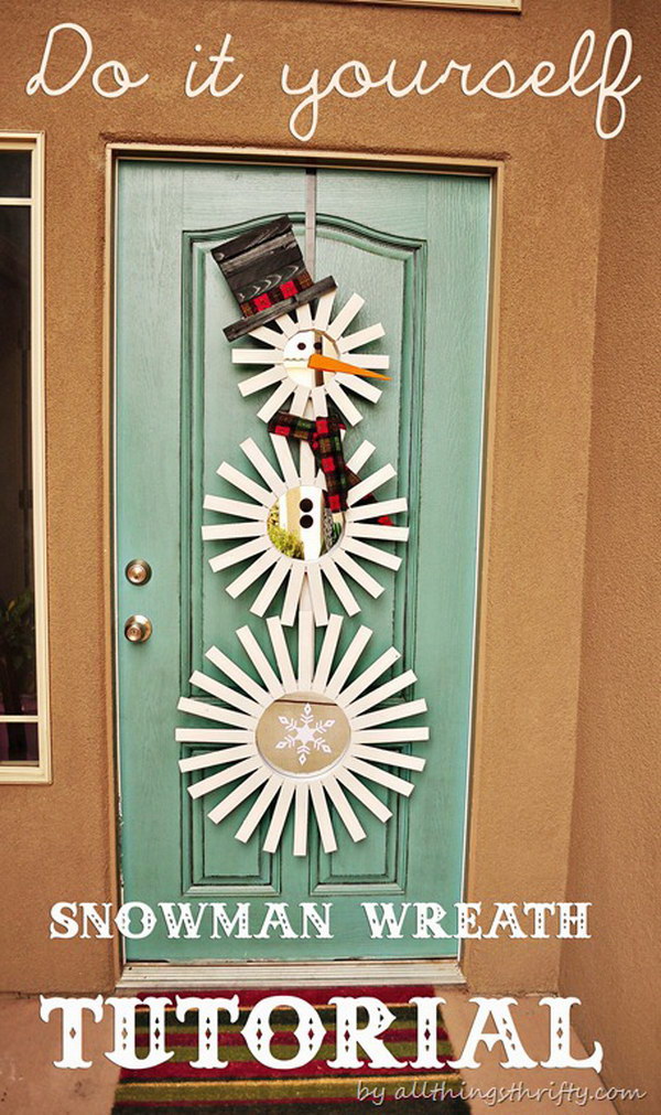 Frosty Inspired Door Decor. 