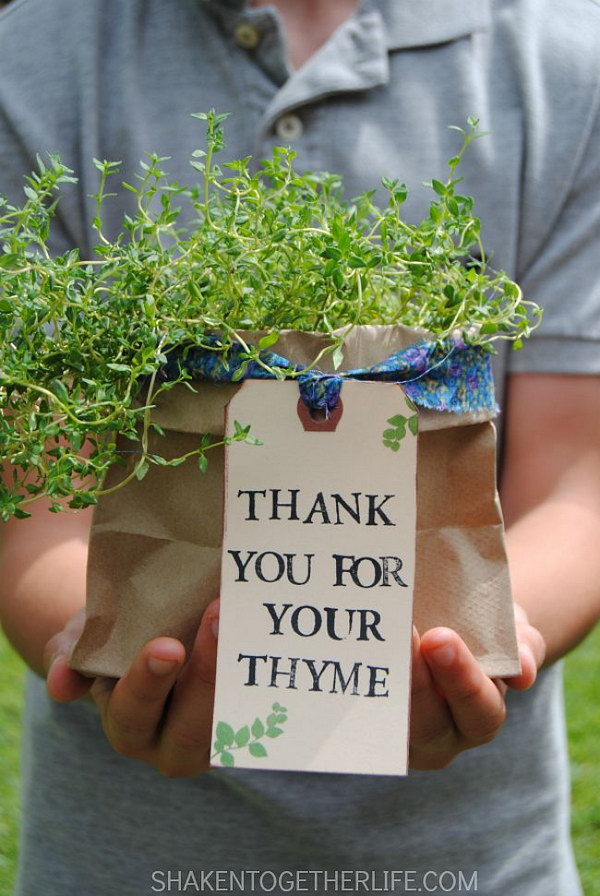 Thank You Herb Gifts. 