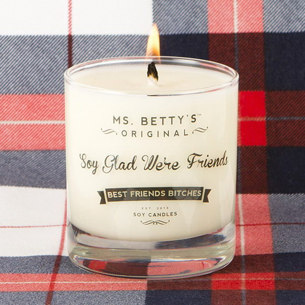 Soy Glad We're Friends Candle. 
