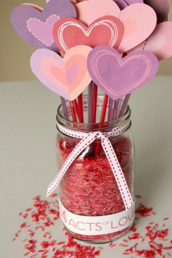 Counting Down to Valentine's with 14 Days of LOVE Mason Jar 