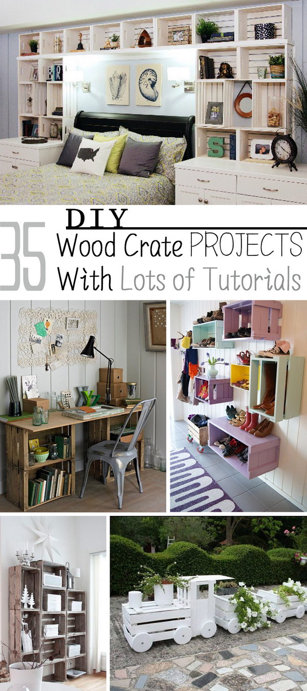 DIY Wood Crate Projects With Lots of Tutorials! 