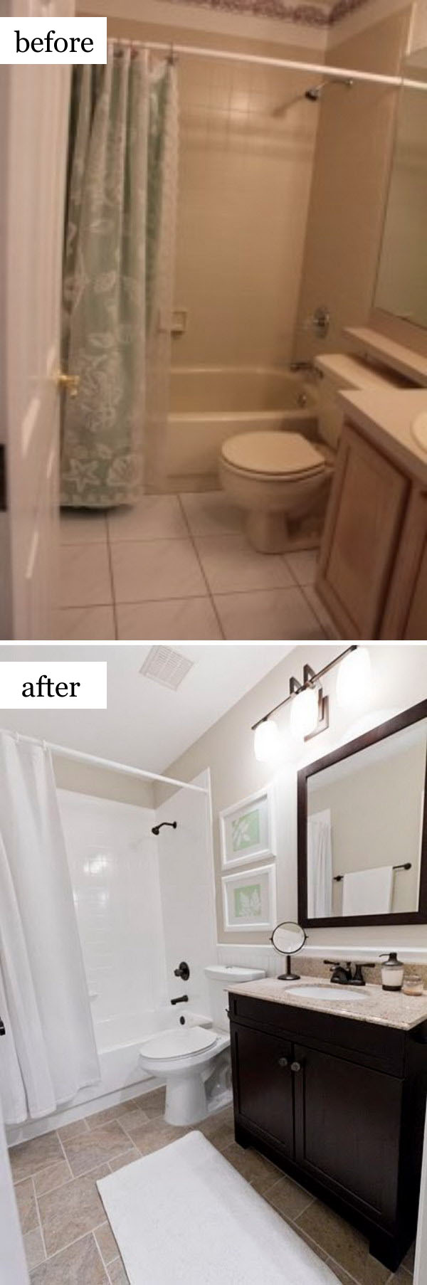 $950 Guest Bath Reveal. 