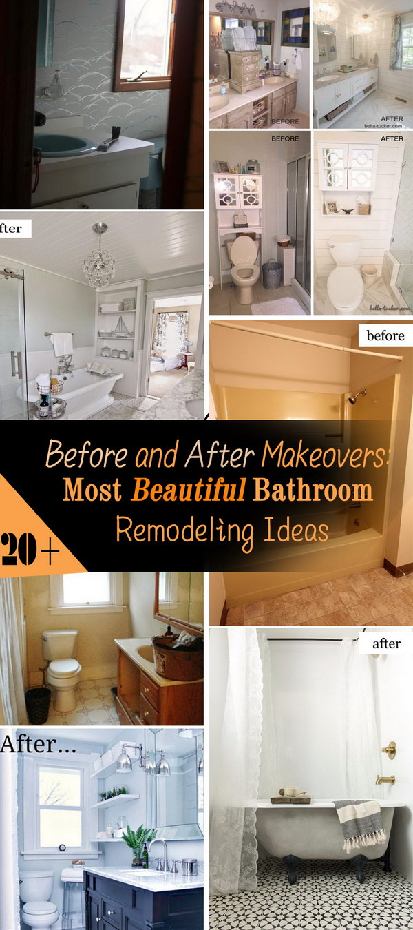 Most Beautiful Before and After Bathroom Remodeling Ideas! 