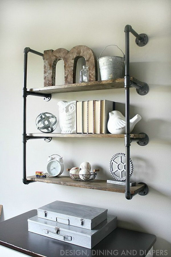 Industrial Piping Shelves. 