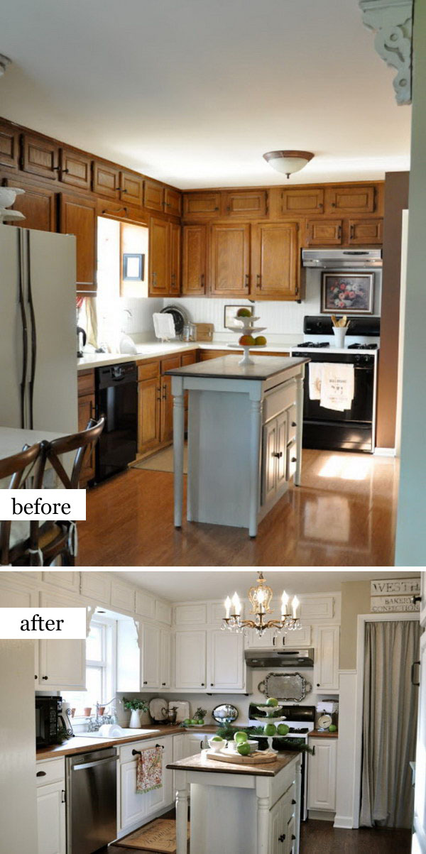 White Kitchen Remodeling with Simple Steps. 