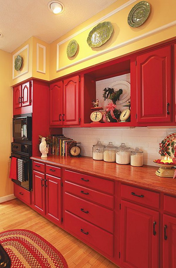 Kitchen Cabinet Paint Color Ideas, Kitchen Cabinet Colors With Yellow Walls