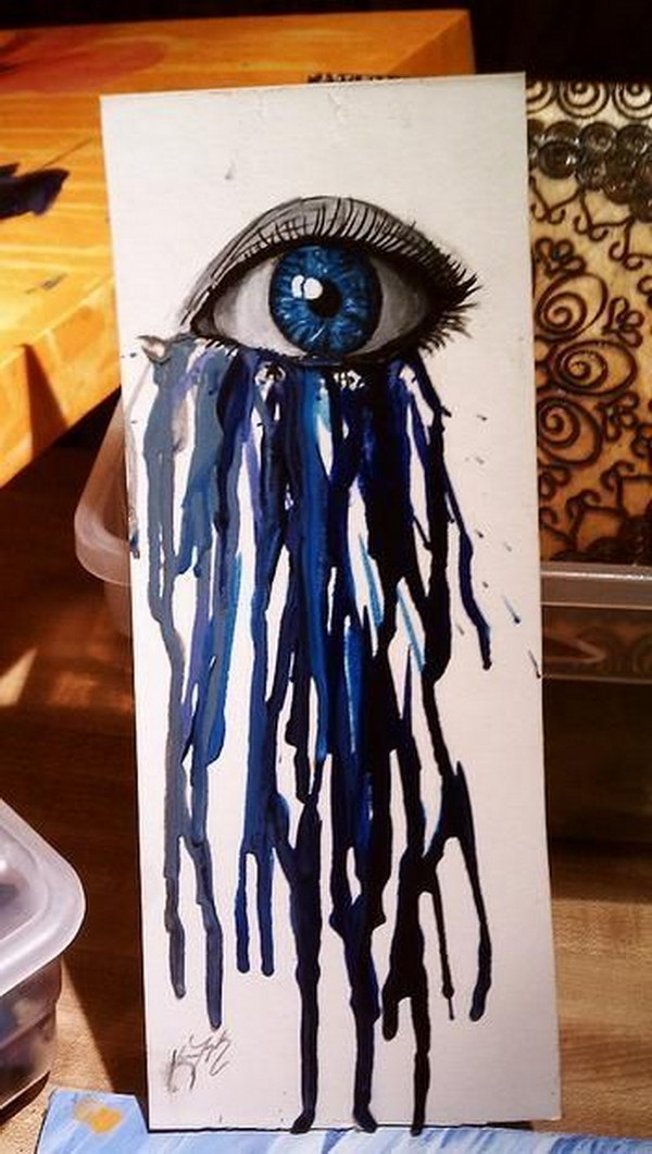 Stunning Melted Crayon Eye. 
