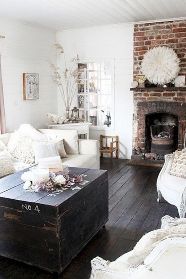 30 Pretty Rustic Living Room Ideas - Noted List