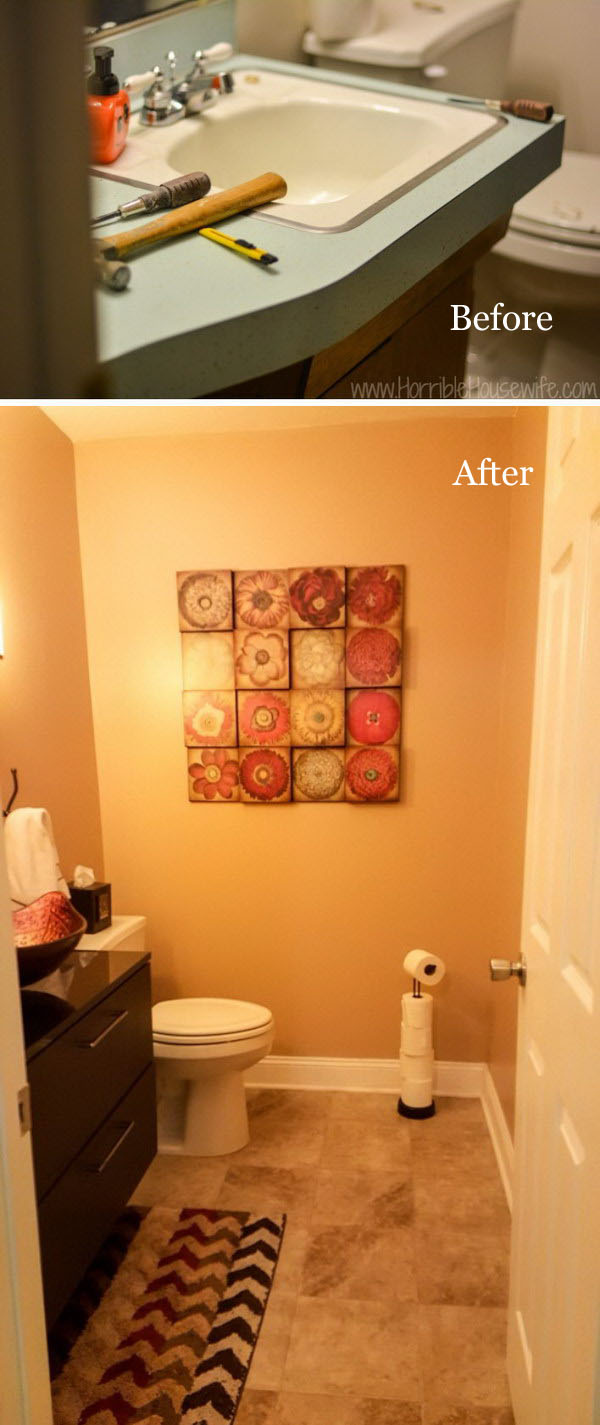 From Retro To Welcoming Bathroom Remodel. 