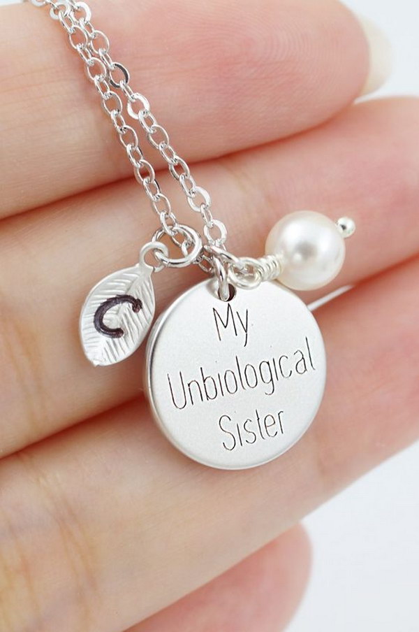 Personalised Best Friends Necklace. 