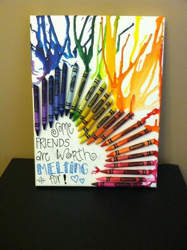 Melted Crayon Art. 