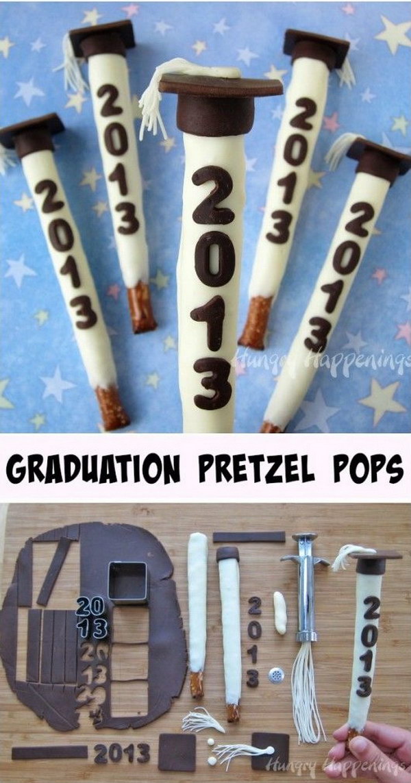 Personalize Pretzel Pops For All Of Your Graduates. 