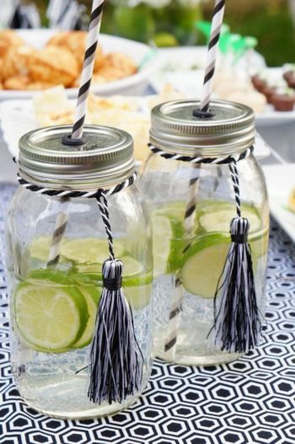 Graduation Party Mason Jars. 