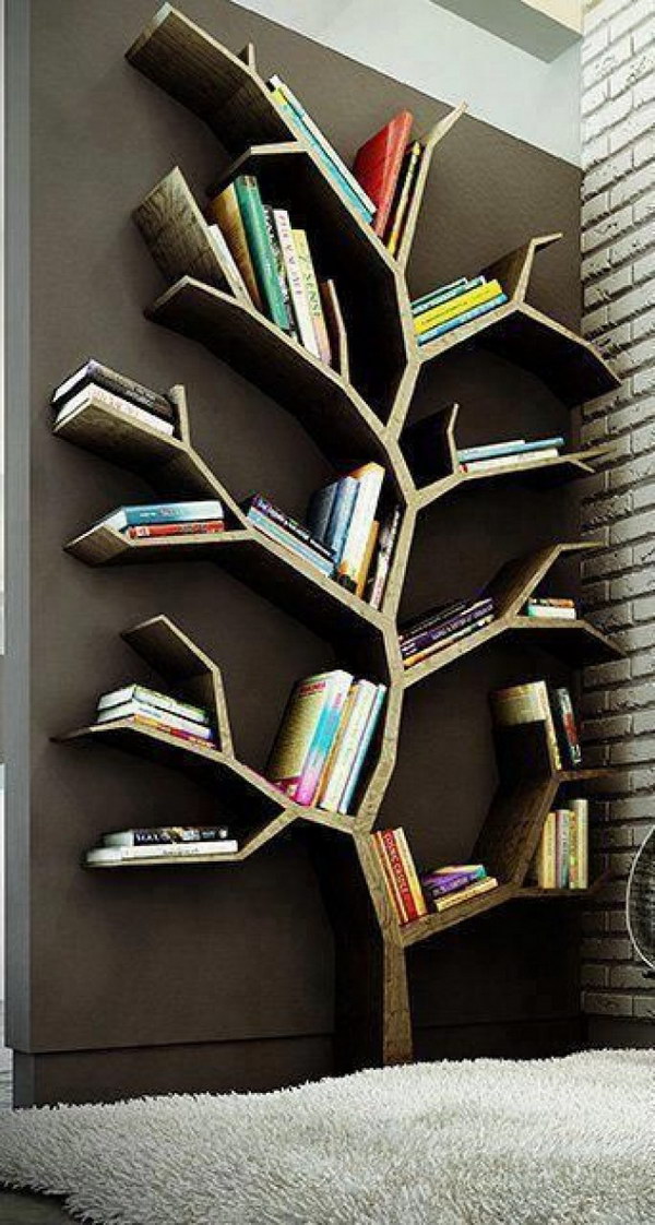 Tree Branch Bookshelf. 
