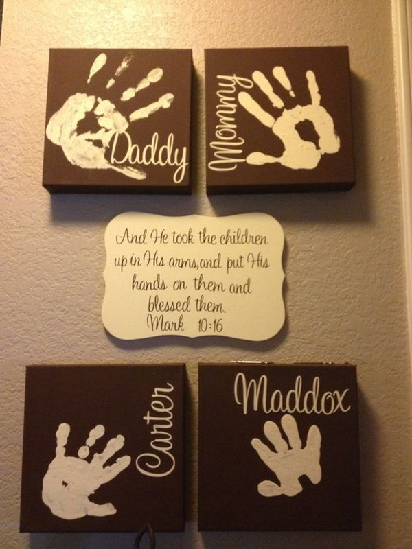 Father's Day Family Handprints 