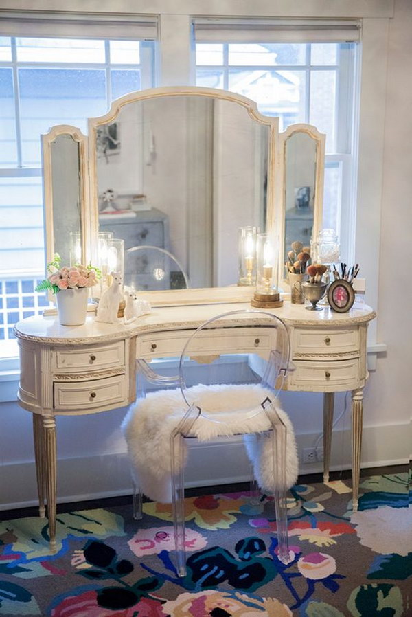 Vintage Makeup Vanity 