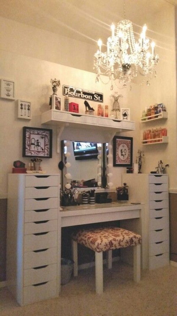 Awesome Makeup Vanity Ideas Noted List, Makeup Vanity With Storage Tower