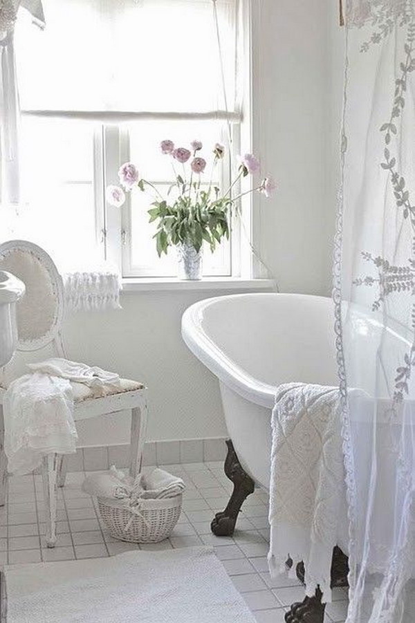 Romantic Shabby Chic Bathroom 