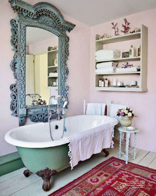 50 Amazing Shabby Chic Bathroom Ideas Noted List