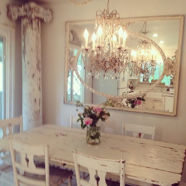 Elegant Chandelier and Mirror. 