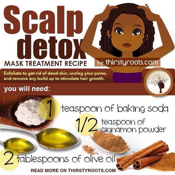 Detox your scalp for healthier hair. 