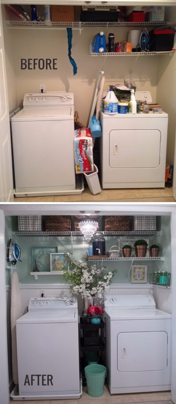 Highly Functional Laundry Room Makeover. 