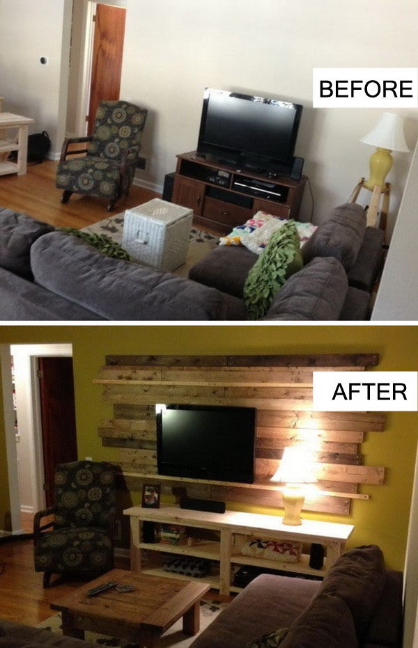 Rustic Living Room Remodel. 