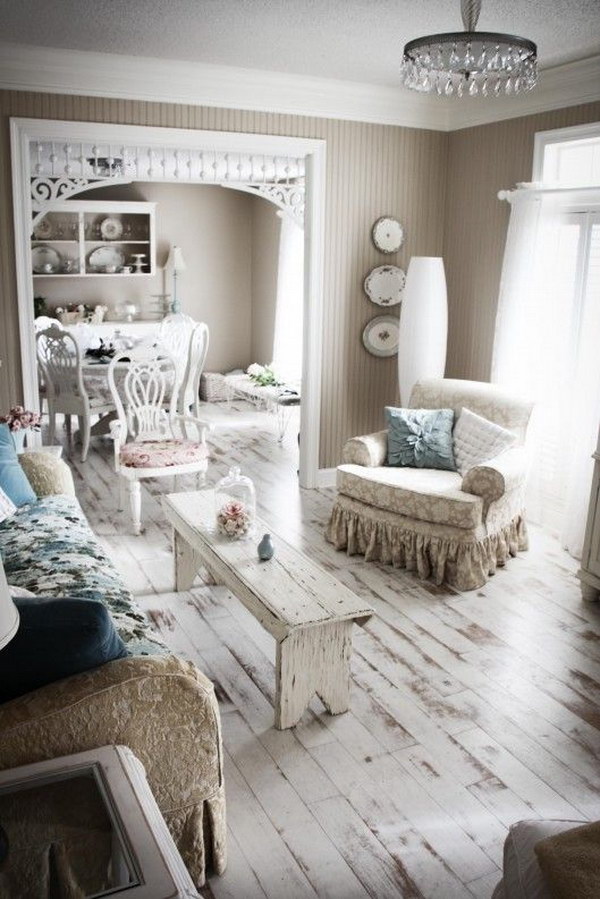 Romantic Shabby Chic Living Room Ideas - Noted List